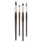 Escoda Versatil Synthetic Brushes - Series 8914 Assorted, Set of 4, Short Handle